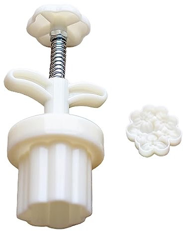 Handdruck Mondkuchenform Osmanthus Blume Keksstempel Mond Kuchenmacher Mitte Herbst Festival Gebäck Werkzeug