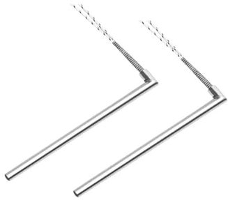 KEBLIN 5pcs 220V Stainless Steel Hot Air Right Angle Cartridge Heater 8mm Diameter Electric Heating Element 200W/400W(220V 400W 200MM)