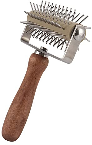 Pesfehhy Couteau en Bois d'aiguille de Rouleau de poignee, Casse-Croute Rouleau pin Pizza Aiguille de Roue Outils de Cuisson