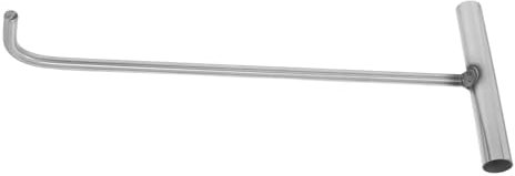 VALICLUD Manhole Cover Hook: Stainless Steel Heavy Duty Manhole Lid Lifter Lift Storm Drain Grate Hook Tool With T Handle Puller For Moving Silver