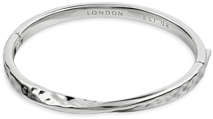 RADLEY Silver Plated Hammer Effect Bangle