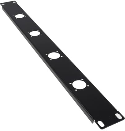 Abaodam Port Xlr Patch Panel Hinged Rack Mount Plate Cable Organizer for Audio Mixers Wire Management Tray for Network Cabinets and Computer Cases Dustproof and Space-saving Design