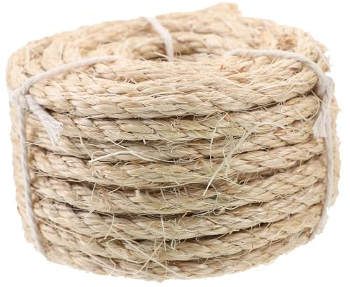 YARNOW Corda Sisal Naturale per Tiragraffi Gatti Spago di Resistente per Riparazione e Fai da Te Ricambio per Tiragraffi Adatta per Cuccia e Tappetino Gatto