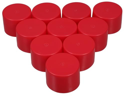 Tubi per Ponteggi Pe Rosso 10 Pezzi per Tubo Acciaio 48-50mm | Protezione Antiscivolo, Montaggio Rapido, per Ristrutturazione e Riparazioni
