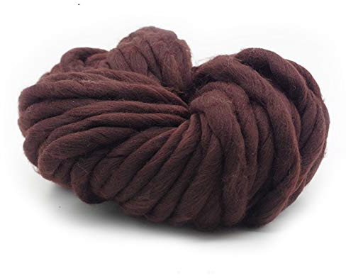 Lana Gorda Para Tejer Las Manos, Hilo Super Coars Special MANUAL ESPECIAL DIY WOVEN Bufanda de alambre Línea tapicería(21 coffee)