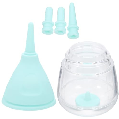 MINAOLULUS Biberón para Cachorros y Gatitos, Botella de Silicona Ajustable para Alimentación de Leche, Kit Portátil Azul para Mascotas Recién Nacidas, Recipiente Seguro para Leche
