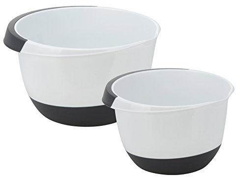 Excellent Housware Rührschüssel Set 3,5 & 2,0 Liter - Schüsseln mit Stoppboden für sicheren Halt - Schüsselset zum Mischen & Verrühren - Schüssel Teigschüssel Kochschüssel