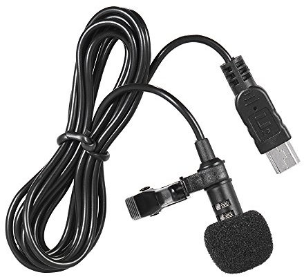 Andoer 150cm Portatile Mini Clip-on Omni-Directional Stereo USB Mic Microfono per PC Computer/per Gopro 3 3+ 4 (# 2)