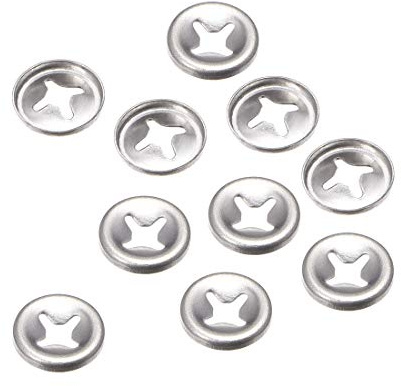 sourcing map 10 Stück Sicherungsscheiben M3 Klemmscheiben 2.5 mm Innendurchm. 10 mm Außendurchm. Unterlegscheiben Drücken Verriegelung Clip 304 Edelstahl