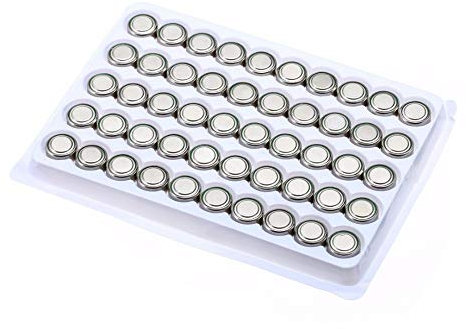 NO LOGO 50pcs Moneda de la célula de la batería LR44 AG13 Relojes L1154 357 Botón SR44 1,5 V Pilas alcalinas adecuados for el Reloj