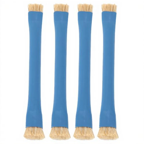 Anti Static Brush, 4PCS Double End Hard Brush Nonslip Phone Repair Tool for Mobile Phone Mainboard Circuit IC Cleaning (Blue)