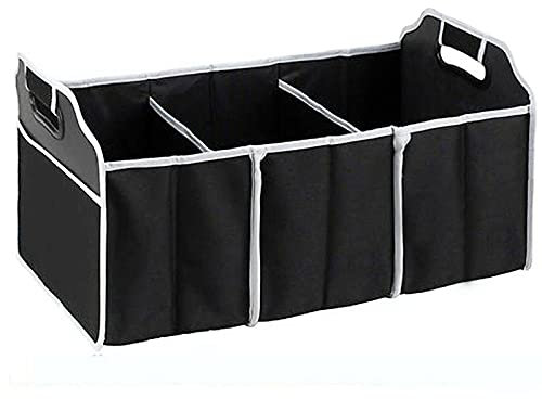 CRYSTAL CROWN Car Boot Organiser | Heavy Duty Collapsible Foldable | Shopping Tidy Storage 2-in-1