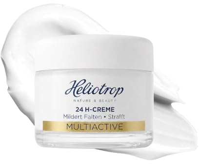 HELIOTROP Naturkosmetik Anti-Aging Gesichtscreme für anspruchsvolle, reife Haut, Gesichtspflege mit Hyaluronsäure und Ginkgoextrakt, Multiactive 24h Creme, 50 ml