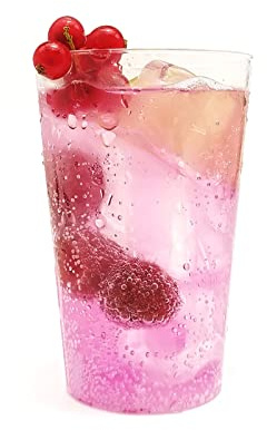 Silverkitchen 25 Cocktailgläser Kunststoff, Partybecher Plastik Trinkbecher 300 ml, Mehrweg Becher