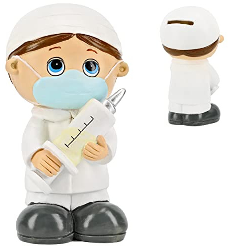 alles-meine.de GmbH große XL Spardose - lustige Krankenschwester/Krankenpfleger - stabile Sparbüchse aus Kunstharz - Geld Sparschwein - Kaffeekasse/Trinkgeldkasse - Krank..