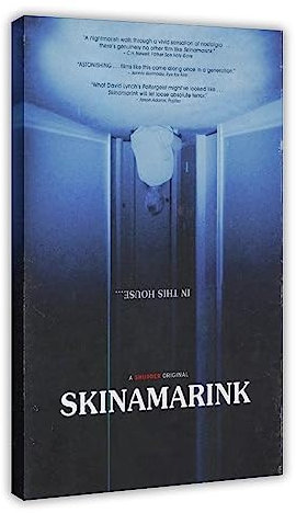 ZAPORA Skinamarink Horror-Filmposter auf Leinwand, Schlafzimmer, Dekoration, Sport, Landschaft, Büro, Raumdekoration, Geschenk, Rahmenstil, 50 x 75 cm