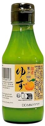 Zumo de Yuzu 150 ml puro de Japón para cocina japonesa y asiática, marinados, salsas, postres y cócteles