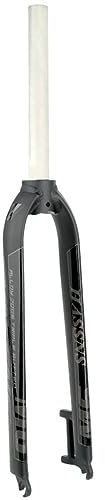 Mountainbike-Starrgabeln 26/27,5/29 Zoll 1-1/8 Zoll 28,6 mm gerades Rohr Scheibenbremse Fahrradgabel QR 9 x 100 mm MTB-Vordergabel aus Aluminiumlegierung (Farbe: Grau, Größe: 29 Zoll)