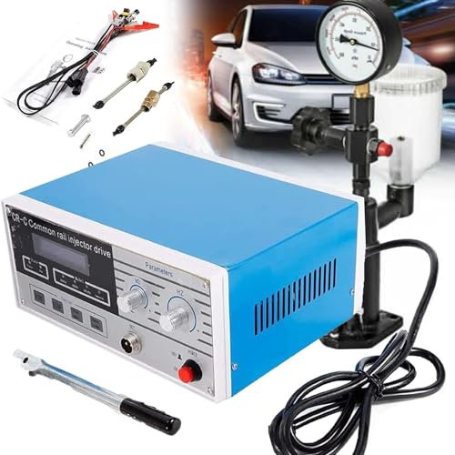 DLAZUM Multifunktionaler Detektor für elektromagnetische Diesel-Einspritzdüsen, Diesel-Common-Rail-Einspritzdüsen-Reparaturwerkzeug, Diesel-Piezo-Einspritzdüsen-Tester + S60H-Einspritzdüsen-Validat