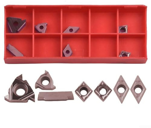 Set di utensili per tornitura Inserti in carburo per tornio gambo da 12 mm Kit di supporto per barra di alesatura CCMT060204 11IR 16ER MGMN200 DCMT070204