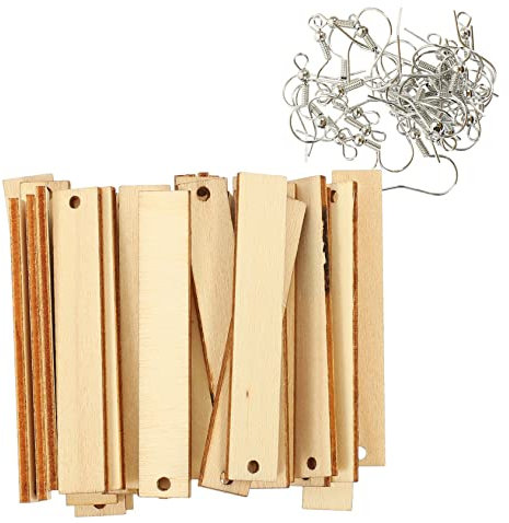 LALAFINA Holz Ohrring Ausschnitte Für Diy Ohrring Herstellung Mit Holz Rohlingen Und Ohr Haken Ornament Für Frauen