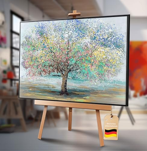 Belunara® Dipinto ad olio su tela Albero della stagione - Quadri astratti su tela - Dipinto a olio su tela dipinto a mano - Quadro astratto moderno