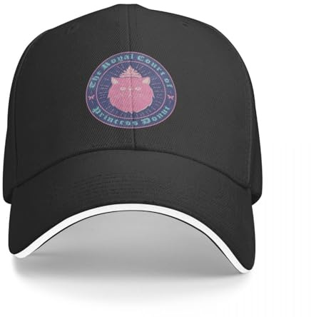 Princesse Donut - Dungeon Crawler Carl - Casquette de Baseball à Patch Bleu et Rose Visière Thermique Casque de sécurité Garçon Enfant Femme