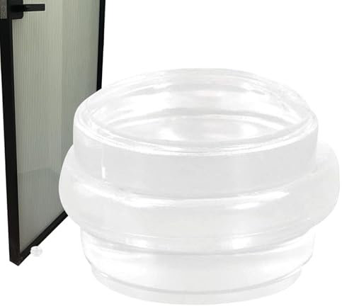 Fbinys Bodentürstopper – selbstklebende transparente Bodentürstopper, bodenmontierte Türstopper, freistehender Türdämpfer für Zuhause, Schule, Büro