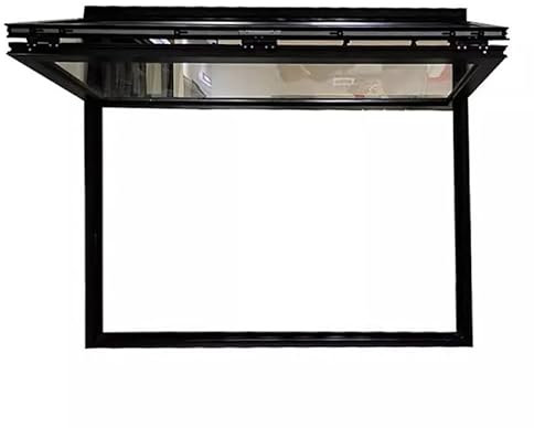 XILYZMO Aluminiumrahmen Konzessionsfenster, Roll-up-Typ Servierfenster, Konzessionsstand Faltbare Fenstertür, Konzessions- Markisenfenster Mit Türhandlauf Für Innen-(80x60cm)