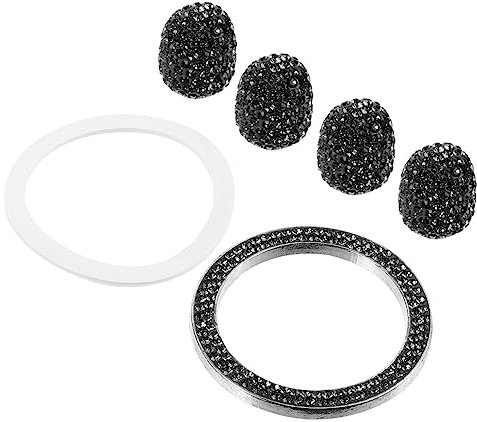 ULTECHNOVO Strass Reifen Kappe Set Auto Stem Cap Wetterfeste Design Rotierenden Gewinde Für