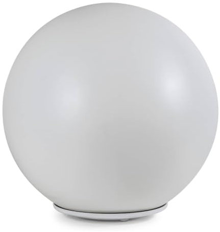 Farola Jardin Difusor Bola Lampara Exterior (Difusor 45 cm + Base E-27) Farolas Exterior Jardin, Globo Difusor Bola Farola Polietileno Blanca para Exterior Luz de Jardin Patio Luces Exteriores
