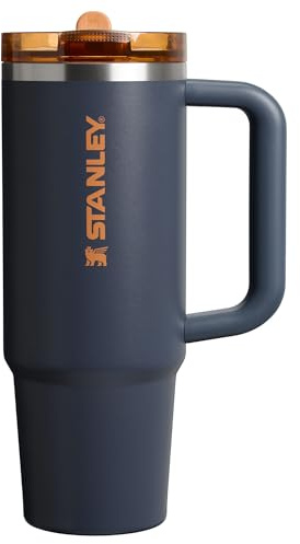 STANLEY Quencher ProTour - Vaso con pajita abatible con tapa a prueba de fugas, 887 ml | Pajita y asa integradas | Compatible con portavasos para viajes | Vaso de acero inoxidable aislado | Sin BPA |