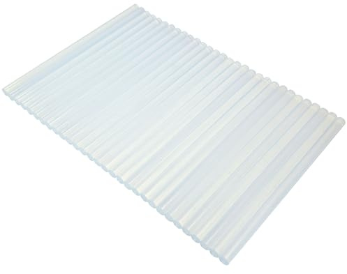 Raintwo Lot de 30 bâtons de colle chaude, transparents, 7 mm x 150 mm, pour pistolet à colle chaude