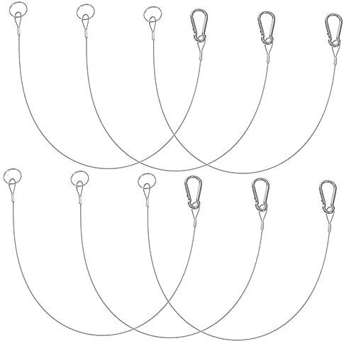 IMIKEYA 6 pièces Câble Tendeur Acier Inoxydable de Câbles de Sécurité pour Usage Extérieur et Fiable pour Suspension et Raccordement