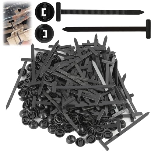 100 Pièces Attaches-Câbles Universelles En Nylon – Boucles Robustes Et Autobloquantes Avec Goupille Et Bouton – Attaches Multiples Résistantes Aux UV Pour Fixation Quotidienne Et Bricolage