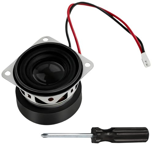 iwui Ersatz Lautsprecher 40mm 3W 4Ω Mini Lautsprecher mit JST-PH2.0 Schnittstelle, Einbaulautsprecher Reparatur Zubehör für DIY Audio Projekte, Inkl. Kreuzschlitz Schraubendreher (1 Stück)