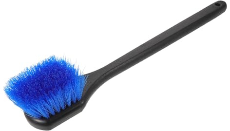 Abaodam Cepillo de Limpieza Azul para Baños de Pájaros y Fuentes Exteriores con Mango Largo, Resistente al Desgaste y Eficaz para Eliminar Manchas en Jardinería al Aire Libre