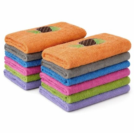 MERCURY TEXTIL- Pack de 6 o 12 Paños de Cocina Rizo (12 Unidades)
