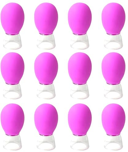 Set di coppette in silicone - Coppette per massaggio sottovuoto per occhi | e viso | Kit professionale portatile per terapia con silicone | Dispositivo spa per il rilassamento muscolare antietà viso