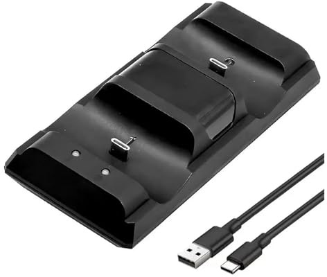 Caricatore Rapido A Doppia Base Controller Wireless Dock Di Ricarica USB Type-C, Compatibile Con Sony, Joystick PS5 For Accessori Gamepad PS5(Black)