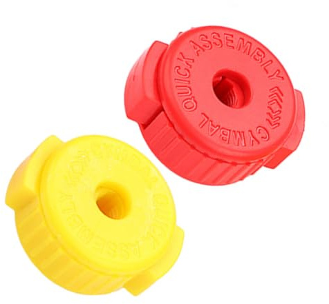 IMIKEYA de Tuercas de Plástico para Platillos de Batería Accesorios Duraderos 2 Piezas Instalación y Extracción Rápida para Bateristas Profesionales