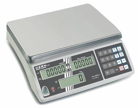 Zählwaage mit Eichzulassung [Kern CXB 30K10NM] Einsteigermodell ins Profi-Zählen, Wägebereich [Max]: 30 kg, Ablesbarkeit [d]: 10 g, Reproduzierbarkeit: 10 g, Linearität: 20 g