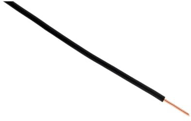 Zenitech - Cavo Di Alimentazione Elettrica H07V-U 2,5mm² - Conduttore Monofilo Con Isolante PVC - Ideale Per Installazioni Residenziali - Tensione Fino A 700V - Nero - 5m