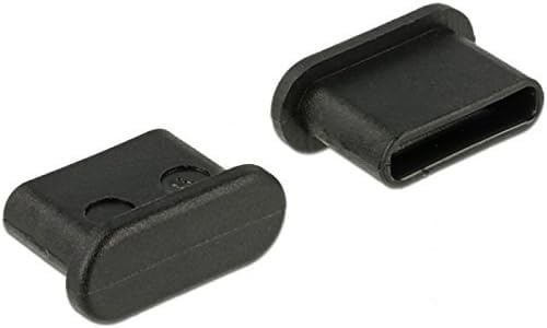 DeLOCK Staubschutz für USB Type-C Buchse ohne Griff 10 Stück schwarz