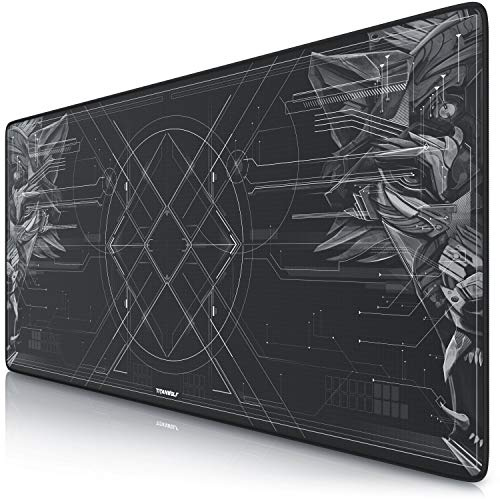 TITANWOLF - XXL Speed Gaming Mauspad Titanwolf 900 x 400mm - XXL Mousepad - Tischunterlage Large Size - verbessert Präzision und Geschwindigkeit