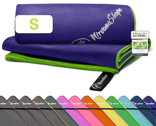 NirvanaShape Asciugamani in microfibra | assorbenti, leggeri, asciugano in fretta | Asciugamani da bagno, asciugamani da viaggio, spiaggia, asciugamani sportivi | Ideali per fitness, yoga, sauna