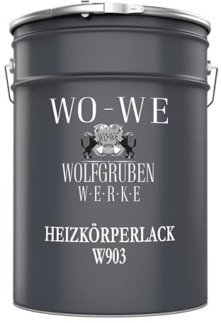 Heizkörperlack Heizungsfarbe Heizkörperfarbe W903 REIN-WEISS ähnl. RAL 9010-5L
