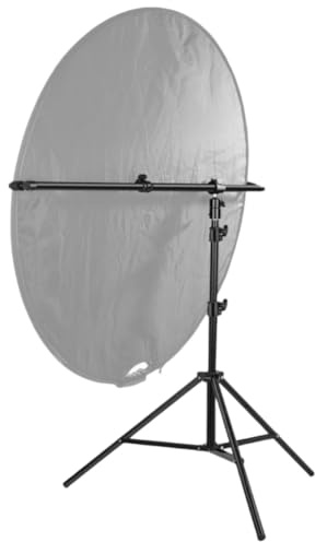 Studio Heavy Duty Light Stand with Boom Arm, 2m Light Stand Reflector Holder Kit for Photography Studio Photography Video, Use for Pop-Up Backgrounds Backdrops, 5in1 Reflectors