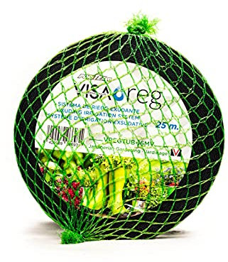 Riegopro - Nastro tessile essudante Poritex per irrigazione a goccia, 16 mm, tubo poroso da 25 metri, irrigazione per pori della parete