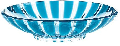 GUZZINI - Centre De Table/Coupe À Fruits Dolcevita, Bio-Based Plastic, Turquoise, 37,5x30,5xh9